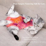 Anti - Lick Post - Surgery Cat Shirt for Female Cats - GreenFur