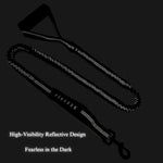 Anti - Pull Elastic Dog Leash with Reflective Design - GreenFur