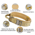 Anti Pull Tactical Dog Collar Outdoor Large Medium Dog Neck Safety - GreenFur