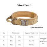 Anti Pull Tactical Dog Collar Outdoor Large Medium Dog Neck Safety - GreenFur