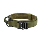 Anti Pull Tactical Dog Collar Outdoor Large Medium Dog Neck Safety - GreenFur