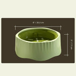 Anti - Slip Detachable Switchable Mode Pet Feed Dog Slow Food Bowl - GreenFur