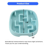 Anti - slip Easy Cleaning Slow Feeder Square Pet Food Bowl - GreenFur