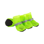 Anti - slip Wear Resistant Sole Breathable Mesh Dog Shoes with Reflective Straps - GreenFur