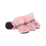Anti - slip Wear Resistant Sole Breathable Mesh Dog Shoes with Reflective Straps - GreenFur