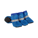 Anti - slip Wear Resistant Sole Breathable Mesh Dog Shoes with Reflective Straps - GreenFur