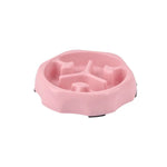 Anti - Spill Non - Slip Modern Design PP Pet Slow Feeder Bowl - GreenFur