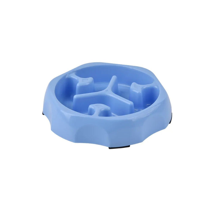 Anti - Spill Non - Slip Modern Design PP Pet Slow Feeder Bowl - GreenFur