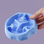 Anti - Spill Non - Slip Modern Design PP Pet Slow Feeder Bowl - GreenFur