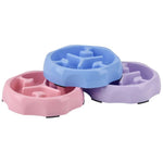Anti - Spill Non - Slip Modern Design PP Pet Slow Feeder Bowl - GreenFur