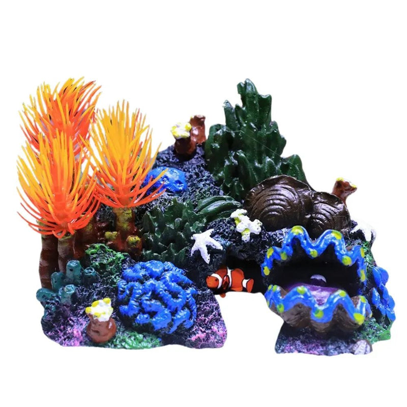 Artificial Coral Tree Aquascape Set Resin Aquarium Decoration - GreenFur