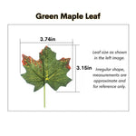 Artificial Hanging Leaves for Reptile Terrarium Decoration with Suction Cups, Green Maple Leaf - GreenFur