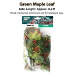 Artificial Hanging Leaves for Reptile Terrarium Decoration with Suction Cups, Green Maple Leaf - GreenFur