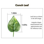 Artificial Hanging Plant Decoration for Reptile Terrarium Habitat Use, Conch Leaf - GreenFur