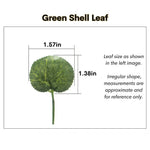 Artificial Hanging Plant Decoration for Reptile Terrarium Habitat Use, Green Shell Leaf - GreenFur