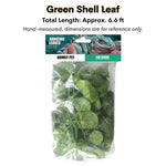 Artificial Hanging Plant Decoration for Reptile Terrarium Habitat Use, Green Shell Leaf - GreenFur