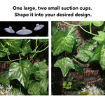 Artificial Hanging Vine Decor for Reptile Terrarium Lizard Snake Tank, Big Mountain Leaf - GreenFur