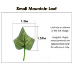 Artificial Hanging Vine Decor for Reptile Terrarium Lizard Snake Tank, Small Mountain Leaf - GreenFur