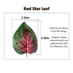 Artificial Hanging Vines for Reptile Terrarium Tank Jungle Decoration, Red Star Leaf - GreenFur