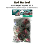 Artificial Hanging Vines for Reptile Terrarium Tank Jungle Decoration, Red Star Leaf - GreenFur