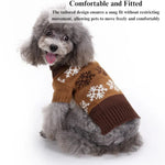 Autumn Winter Elegant Snowflake Dog Christmas Sweater - GreenFur