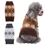Autumn Winter Elegant Snowflake Dog Christmas Sweater - GreenFur