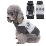 Autumn Winter Elegant Snowflake Dog Christmas Sweater - GreenFur