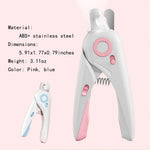 Avoid Over - Cutting Safety LED Light Pet Nail Clipper - GreenFur