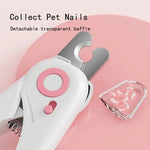 Avoid Over - Cutting Safety LED Light Pet Nail Clipper - GreenFur