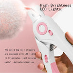 Avoid Over - Cutting Safety LED Light Pet Nail Clipper - GreenFur