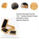 Bamboo Fine - toothed Pet Needle Comb - GreenFur