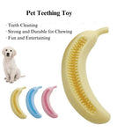 Banana Fetch Interactive Play TPE Tough Dental Dog Chew Toy - GreenFur