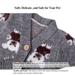 Bear Pattern Dog Cardigan Winter and Autumn Pet Warm Knit Jacket - GreenFur