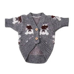Bear Pattern Dog Cardigan Winter and Autumn Pet Warm Knit Jacket - GreenFur