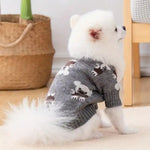 Bear Pattern Dog Cardigan Winter and Autumn Pet Warm Knit Jacket - GreenFur
