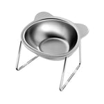 Bear - shape Anti - Slip Stainless Steel Elevated Pet Bowls - GreenFur
