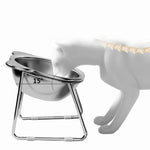 Bear - shape Anti - Slip Stainless Steel Elevated Pet Bowls - GreenFur