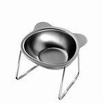 Bear - shape Anti - Slip Stainless Steel Elevated Pet Bowls - GreenFur