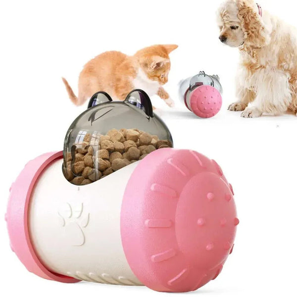 Bear Shaped Interactive Tumbler Toys Pet Food Dispenser - GreenFur