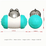Bear Shaped Interactive Tumbler Toys Pet Food Dispenser - GreenFur