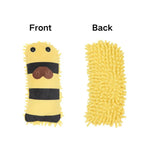 Bee Shape Soft Mop Plush Squeaky Dog Toy - GreenFur