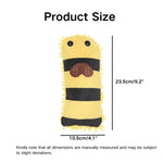 Bee Shape Soft Mop Plush Squeaky Dog Toy - GreenFur