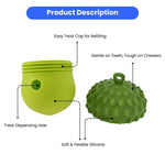Berry Shape Treat Dispensing Silicone Dog Slow Feeder Toys - GreenFur
