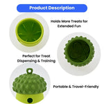 Berry Shape Treat Dispensing Silicone Dog Slow Feeder Toys - GreenFur