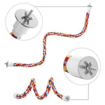 Bird Cage Toy Rotary Ladder Parrot Cotton Rope Bird Climbing Rope - GreenFur