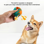 Bird Egg Designed Rubber Squeaky Dog Chew Toy - GreenFur