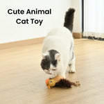 Bird Style Multi - Material Stitched Catnip Cat Toy with Jute Rope - GreenFur