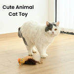 Bird Style Multi - Material Stitched Catnip Cat Toy with Jute Rope - GreenFur