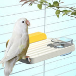 Birds Hanging Cage Feeding Platform Bird Resting Platform - GreenFur