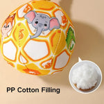 Bite Resistant Sound Plush Dog Ball Toy with Cotton Rope - GreenFur